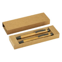 Kugelschreiber und Minenbleistift aus Holz im Set